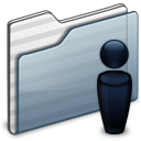 Users Folder graphite icon